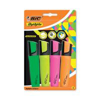 Bic Marking Highlighter Chisel Tip Assorted (Pack of 4) 943652