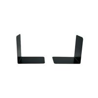 Metal Bookends Heavy Duty W140 x D140mm Black (Pack of 2) 0441102