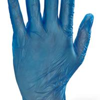 Beeswift Vinyl Disp Gloves Blue Medium