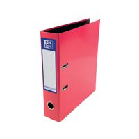 Oxford 70mm Lever Arch File Laminated A4 Pink 400107436