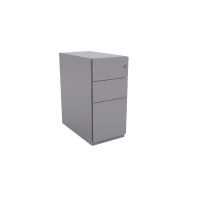 Bisley Note Pedestal Mobile 2 Stationery 1 Filing Drawer Goose Grey BY42014