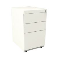 Bisley Note Pedestal Free Standing 2 Stationery 1 Filing Drawer Chalk White BY42018