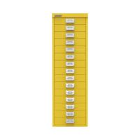 Bisley 15 Multidrawer Cabinet 279x380x860mm Canary Yellow BY78745