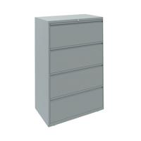 Bisley 4 Drawer Filing Cabinet Lockable 830x490x1400mm Goose Grey ESSF4D/GG