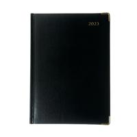 Collins Manager Diary Day Per Page Appointment Black 2023 1200V