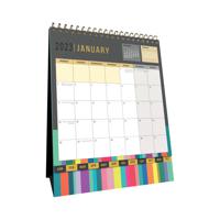 Collins Edge Rainbow Desk Calendar Month to View 2023 EDDC-23