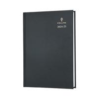 Collins Academic Diary Day Per Page A5 Black 24-25 52MBLK24