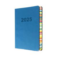 Collins Edge Rainbow A5 Diary Day Per Page with Appointments 2025 Blue ED151.U57-25