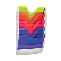 CEP Wall File 5 Compartment Rainbow Multicolour 154HM