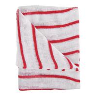 Hygiene Dishcloths 406x304mm Red/White (Pack of 10) 100755RD