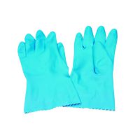 Caterpack Blue Medium Rubber Gloves (Pack of 6) KBMRY067