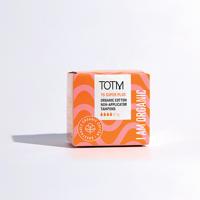 TOTM Organic Cotton Non-Applicator Tampon Super+ (Pack of 15) 0606009