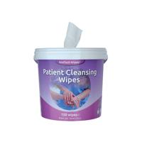 EcoTech White Patient Cleansing Wipes 150 Sheets EBPC150