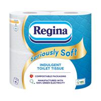 Regina Seriously Soft 3Ply Toilet Tissue 4 Roll White (Pack 5) 1102178