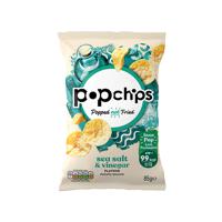 Popchips Crisps Salt and Vinegar Sharing Bag 85g (Pack of 8) 0401236