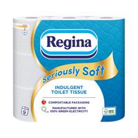 Regina Seriously Soft 3Ply Toilet Tissue 9 Roll White (Pack 5) 1102179