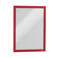 Durable Duraframe Self Adhesive Frame A4 Red (Pack of 2) 487203