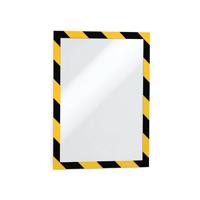 Durable Duraframe Security Self Adhesive A4 Yellow/Black (Pack of 2) 4944130