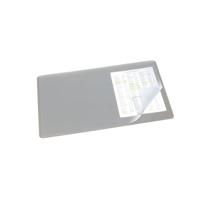 Durable Desk Mat with Clear Overlay 400 x 530mm Grey 720210