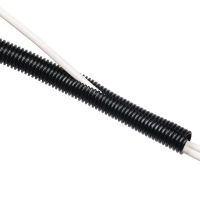 D-Line Cable Tube 25mm diameter Black 1.1m (Pack of 6) CTT1.1B/6
