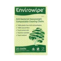 Envirowipe Antibacterial Cleaning Cloths 500x360mm Yellow (Pack of 25) EWF153