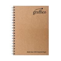 Graffico Recycled Wirebound Notebook 160Pg A4 (Pack of 10) EN07340