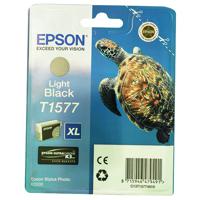 Epson T1577 Ink Cartridge Ultra Chrome K3 XL High Yield Turtle Light Black C13T15774010