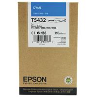 Epson T5432 Ink Cartridge Ultra Chrome 110ml Cyan C13T543200