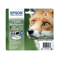 Epson T1285 Ink Cartridge DURABrite Ultra Fox Multipack CMYK C13T12854012