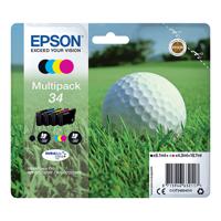 Epson 34 Ink Cartridge DURABrite Ultra Multipack Golf Ball CMYK C13T34664010