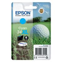 Epson 34XL Ink Cartridge DURABrite Ultra High Yield Golf Ball Cyan C13T34724010