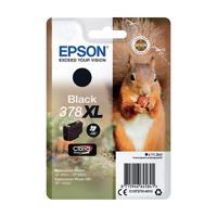 Epson 378XL Ink Cartridge Claria Photo HD High Yield Squirrel Photo Black C13T37914010