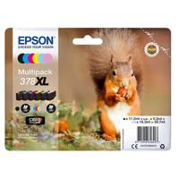 Epson 378XL Ink Cartridge Claria Photo HD High Yield Squirrel CMYK/Light Cy/Light Mag C13T37984010