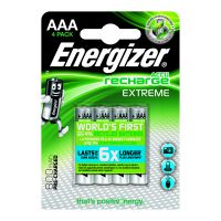 Energizer Extreme Rechargable AAA Batteries 800mAh (Pack of 4) 635751