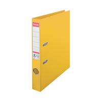 Esselte No1 Plastic Lever Arch File 50mm A4 Yellow (Pack of 10) 811410