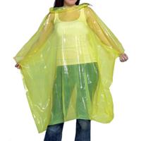 Fire Chief Adult Disposable Waterproof Rain Poncho with Hood (Pack of 250)