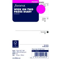 Filofax Pocket Week To View Diary Refill 2019 19-68221