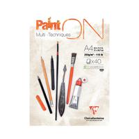 Clairefontaine Paint On Pad 250gsm Paper 40 Sheets A4 (Pack of 4) 96537C