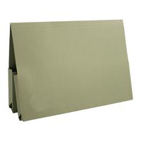 Exacompta Guildhall Legal Double Pocket Wallet Foolscap Green (Pack of 25) 214-GRN