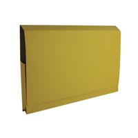 Exacompta Guildhall Full Flap Pocket Wallet Foolscap Yellow (Pack of 50) PW2-YLW