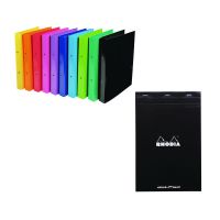 Iderama Ring Binder 30mm Assorted (Pack of 10) FOC Rhodia Dot Pads (Pack of 5) GH811510