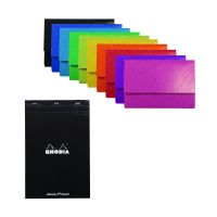 Iderama Pocket Wallet Foolscap Assorted (Pack of 25) FOC Rhodia Dot Pads (Pack of 5) GH811511