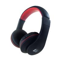 Connekt Gear HP530 PC On-Ear Headset with In-Line Microphone and Volume Control Black/Red 24-1530