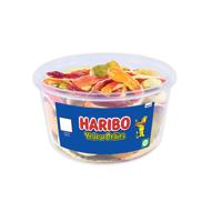 Haribo Yellow Bellies Snakes Sweets Drum 768g 09690