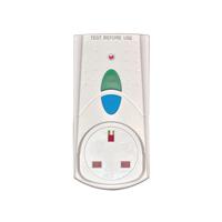 RCD Safety Plug White (Takes 3000 upto Watts and 13 Amps) PB5000