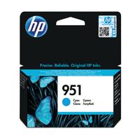 HP 951 Cyan Inkjet Cartridge (Standard Yield 700 Page Capacity) CN050AE