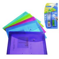 Rapesco Popper Wallet Foolscap Assorted with free Supaclip 40 Dispenser 688