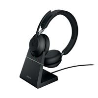 Jabra Evolve2 65 UC Stereo Headset USB-C with Charging Stand Black 26599-989-889