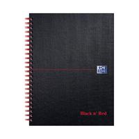 Black n' Red Wirebound Ruled Margin Hardback Notebook 140 Pages A5+ (Pack of 5) 100080192