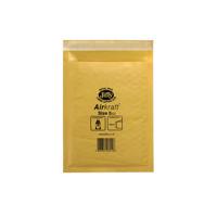 Jiffy AirKraft Bag Size 0 140x195mm Gold GO-0 (Pack of 10) MMUL04602